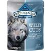 imageBlue Buffalo Wilderness Trail Toppers Wild Cuts High Protein Natural Wet Dog Food Variety Pack Beef Salmon Duck ampamp Chicken 3oz Pouches 24 CountChicken