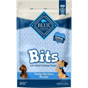 imageBlue Buffalo BLUE Bits Natural SoftMoist Training Dog Treats Beef Recipe 9oz bagChicken
