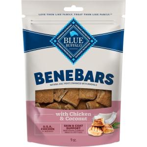 imageBlue Buffalo BeneBars Immune Support Dog Treats with Vitamins C ampamp E Made with Natural Ingredients USA Chicken ampamp Mixed Berries 9oz BagChicken  Coconut