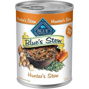 imageBlue Buffalo Blues Stew GrainFree Wet Dog Food Made with Natural Ingredients Hearty Beef Stew 125oz Cans 12 CountDuck