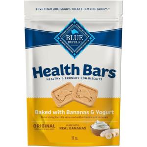 imageBlue Buffalo Health Bars Crunchy Dog Biscuits OvenBaked With Natural Ingredients Pumpkin ampamp Cinnamon 16oz BagBanana  Yogurt