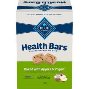 imageBlue Buffalo Health Bars Crunchy Dog Biscuits OvenBaked With Natural Ingredients Pumpkin ampamp Cinnamon 16oz BagMINIApple  Yogurt