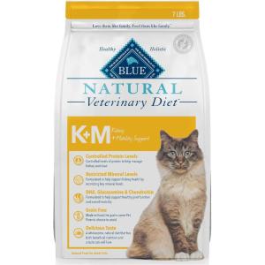 imageBlue Buffalo Natural Veterinary Diet KM Dry Cat Food Kidney  Mobility Support Formula Veterinarian Prescription Required Chicken 7lb Bag
