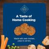 imageBlue Buffalo Nudges Homestyle Natural Dog Treats Made in the USA with Real Chicken Peas and Carrots 16oz BagChicken