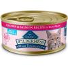 imageBlue Buffalo Wilderness Wild Delights Meaty Morsels Wet Cat Food HighProtein ampamp GrainFree Made with Natural Ingredients Chicken ampamp Turkey Recipe in Tasty Gravy 3oz Cans 24 CountChicken  Salmon