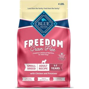 imageBlue Buffalo Freedom GrainFree Small Breed Dry Dog Food Supports High Energy Needs Made in the USA With Natural Ingredients Chicken ampamp Potatoes 11lb BagChicken
