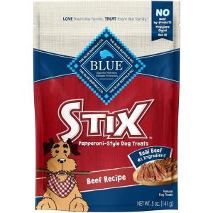 imageBlue Buffalo Stix Pepperonistyle Dog Treats Made with Natural Ingredients Chicken Recipe 24oz BagBeef