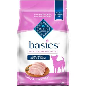 imageBlue Buffalo Basics Dry Dog Food for Small Breed Adult Dogs Limited Ingredient Diet Turkey Recipe 11lb BagTurkey  Potato