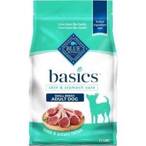 imageBlue Buffalo Basics GrainFree Dry Dog Food for Small Breed Adult Dogs Limited Ingredient Diet Lamb Recipe 11lb BagLamb  Potato
