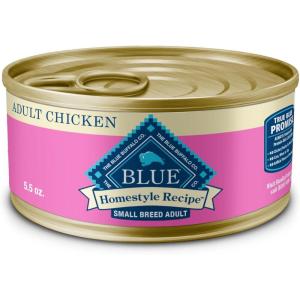 imageBlue Buffalo Homestyle Recipe Adult Small Breed Wet Dog Food Made with Natural Ingredients Chicken Recipe 55oz Cans 24 CountChicken