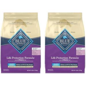 imageBlue Buffalo Life Protection Formula Toy Breed Adult Dry Dog Food Supports High Energy Needs Made with Natural Ingredients Chicken ampamp Brown Rice Recipe 4lb Bag4 Pound Pack of 2