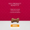 imageBlue Buffalo Bones Small Natural Dog Treats Crunchy Dog Biscuits Assorted Flavors  Beef Chicken Bacon Flavors 16oz Bag 4 PackSmall Biscuits For Dogs 15 lbs  Beef