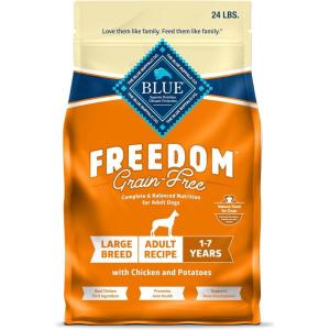 imageBlue Buffalo Freedom GrainFree Large Breed Dry Dog Food Supports Joint Health ampamp Mobility Made in the USA With Natural Ingredients Chicken ampamp Potatoes 24lb BagChicken