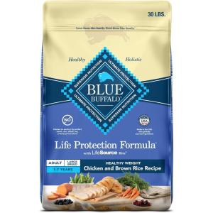 imageBlue Buffalo Life Protection Formula Healthy Weight Large Breed Adult Dry Dog Food for Weight Control Made with Natural Ingredients Chicken ampamp Brown Rice Recipe 30lb BagChicken  Brown Rice