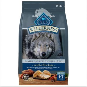 imageBlue Buffalo Wilderness Adult HighProtein Dry Dog Food Wholesome Grains Natural Ingredients