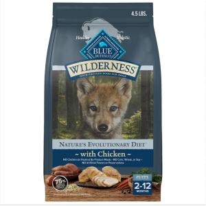 imageBlue Buffalo Wilderness HighProtein Natural Dry Food for Puppies Chicken Recipe 45lb Bag