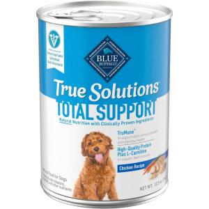 imageBlue Buffalo True Solutions Total Support Wet Dog Food for Adult Dogs Made with Natural Ingredients Chicken 125oz Cans 12 Count
