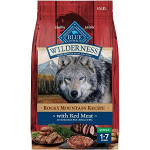 imageBlue Buffalo Wilderness Rocky Mountain Recipe HighProtein Adult Dry Dog Food Wholesome Red MeatRed Meat with Grain
