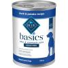 imageBlue Buffalo Basics GrainFree Adult Wet Dog Food Skin ampamp Stomach Care Limited Ingredient Diet Turkey Recipe 125oz Can 12 CountDuck