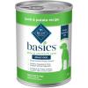 imageBlue Buffalo Basics GrainFree Adult Wet Dog Food Skin ampamp Stomach Care Limited Ingredient Diet Turkey Recipe 125oz Can 12 CountLamb