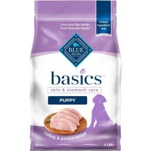 imageBlue Buffalo Basics Dry Dog Food for Puppies Skin ampamp Stomach Care Limited Ingredient Diet for Dogs Turkey Recipe 11lb BagTurkey  Potato