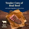 imageBlue Buffalo Delectables Natural Wet Dog Food Toppers Variety Pack Tasty Chicken ampamp Hearty Beef Cuts in Gravy 3oz 12 Pouches 6 of Each FlavorBeef