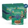 imageBlue Buffalo Delectables Natural Wet Dog Food Toppers Variety Pack Tasty Chicken ampamp Hearty Beef Cuts in Gravy 3oz 12 Pouches 6 of Each FlavorLamb