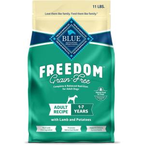 imageBlue Buffalo Freedom GrainFree Dry Dog Food Complete ampamp Balanced Nutrition for Adult Dogs Made in the USA With Natural Ingredients Lamb ampamp Potatoes 24lb BagLamb