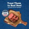 imageBlue Buffalo True Chews Dog Treats Made in the USA with Natural Ingredients Beef Burger Recipe 10oz BagBeef Burger