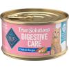 imageBlue Buffalo True Solutions Digestive Care Wet Cat Food for Adult Cats Made with Natural Ingredients Chicken 3oz Cans 24 Count