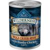 imageBlue Buffalo Wilderness Wolf Creek Stew Wet Dog Food HighProtein ampamp GrainFree Made with Natural Ingredients Hearty Beef in Gravy 125oz Cans 12 CountChicken Stew