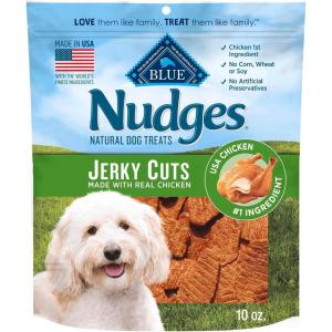 imageBlue Buffalo Nudges Jerky Cuts Dog Treats Made in the USA with Natural Ingredients Chicken 10oz Bag