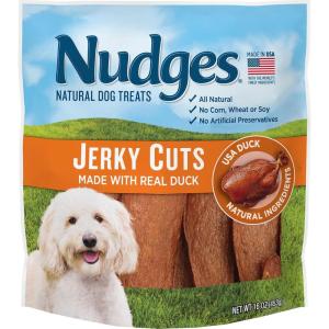 imageBlue Buffalo Nudges Jerky Cuts Dog Treats Made in the USA with Natural Ingredients Chicken ampamp Duck 16oz BagChicken  Duck