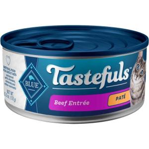 imageBlue Buffalo Tastefuls Natural Pate Wet Cat Food Chicken Entre 3oz cans Pack of 24Beef