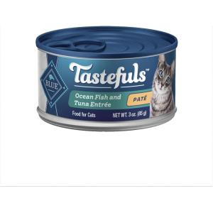 imageBlue Buffalo Tastefuls Natural Pate Wet Cat Food Chicken Entre 3oz cans Pack of 24Tuna  Fish