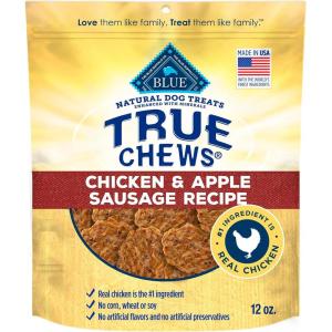 imageBlue Buffalo True Chews Premium Jerky Cuts Dog Treats Made in The USA with Natural Ingredients Beef 30oz BagChicken  Apple