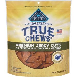 imageBlue Buffalo True Chews Premium Jerky Cuts Natural Dog Treats Duck 22 oz bagDuck