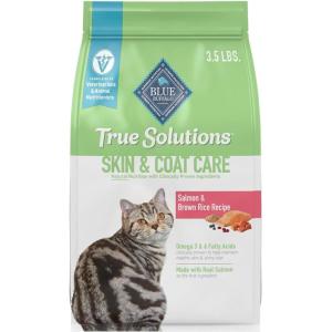 imageBlue Buffalo True Solutions Skin ampamp Coat Care Natural Dry Cat Food for Adult Cats Salmon 11lb BagSalmon