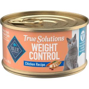imageBlue Buffalo True Solutions Weight Control Wet Cat Food for Adult Cats Made with Natural Ingredients Chicken 3oz Cans 24 Count