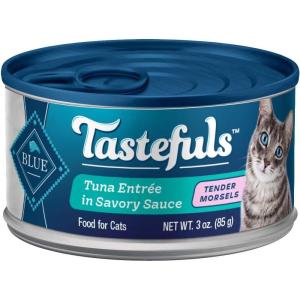 imageBlue Buffalo Tastefuls Natural Tender Morsels Wet Cat Food Bundle Chicken and Tuna 3oz cans 48 Count 24 of Each FlavorTuna
