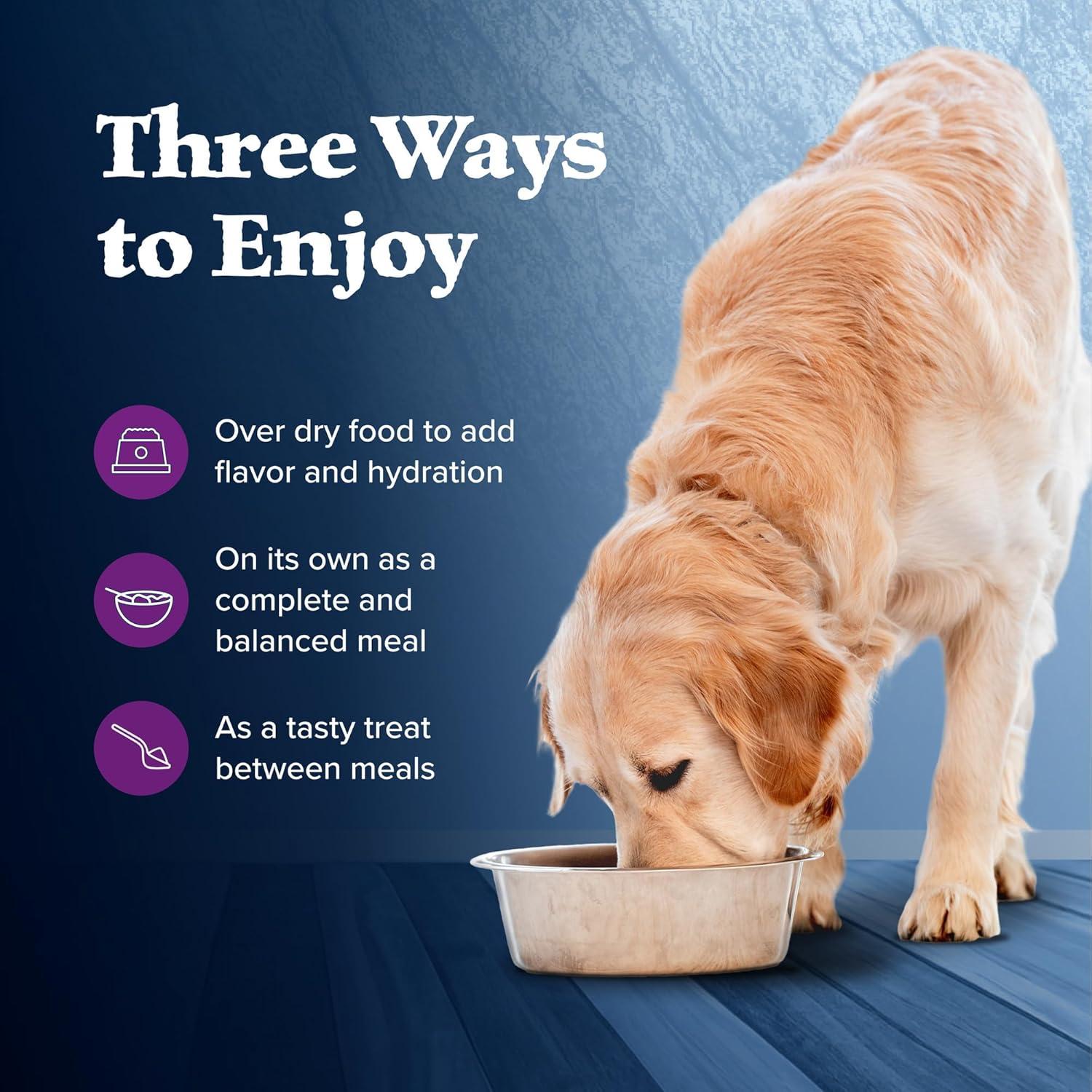 imageBlue Buffalo Wilderness Adult Wet Dog Food with Wholesome Grains Made with Natural Ingredients Beef ampamp Chicken Grill 125oz Can 12 CountBeef  Chicken