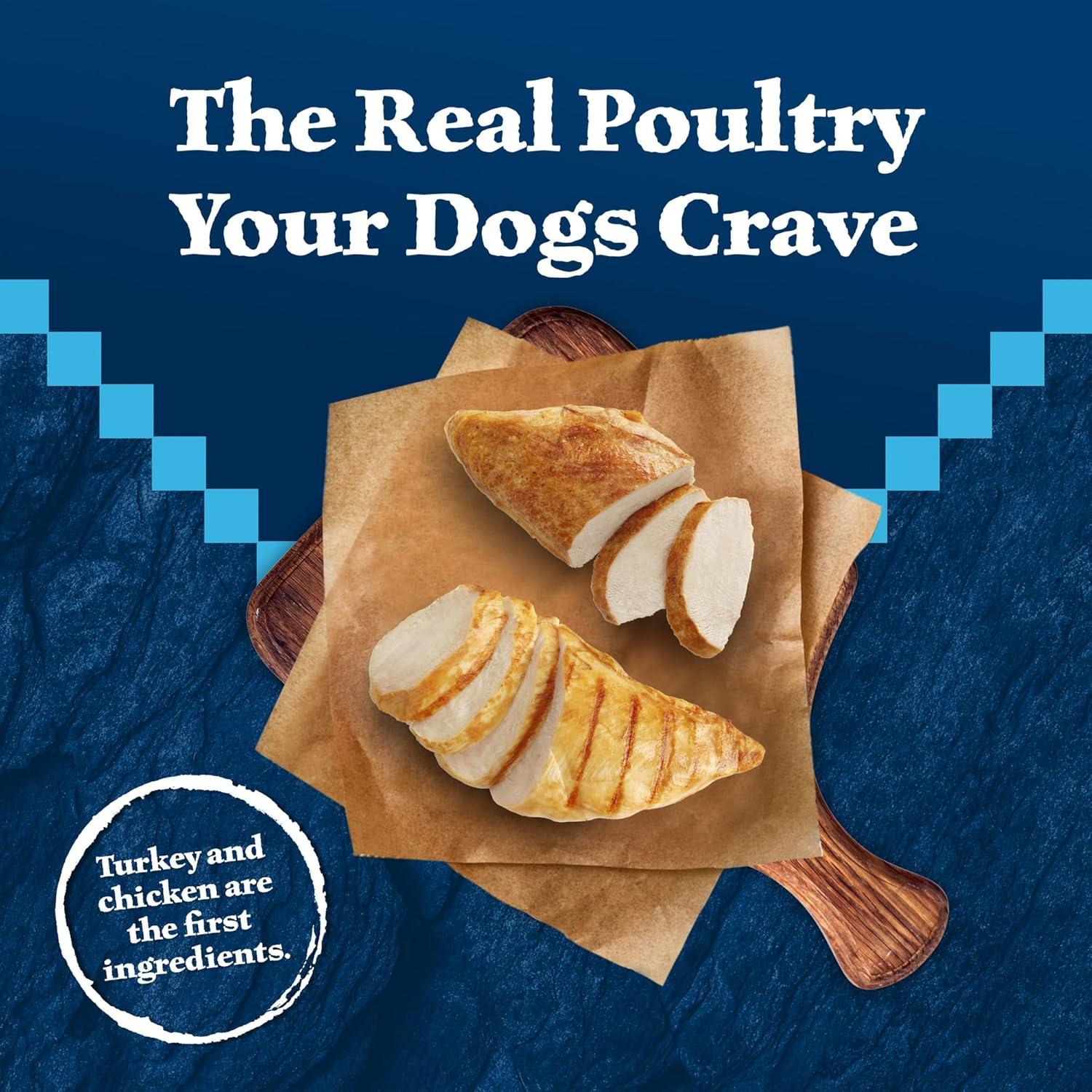 imageBlue Buffalo Wilderness Adult Wet Dog Food with Wholesome Grains Made with Natural Ingredients Beef ampamp Chicken Grill 125oz Can 12 CountTurkey  Chicken