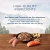 imageBlue Buffalo Wilderness Adult Wet Dog Food with Wholesome Grains Made with Natural Ingredients Beef ampamp Chicken Grill 125oz Can 12 CountSalmon  Chicken