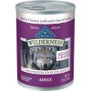 imageBlue Buffalo Wilderness Adult Wet Dog Food with Wholesome Grains Made with Natural Ingredients Beef ampamp Chicken Grill 125oz Can 12 CountBeef  Chicken