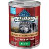 imageBlue Buffalo Wilderness Adult Wet Dog Food HighProtein and GrainFree Made with Natural Ingredients Rocky Mountain Recipe Red Meat Pat 125oz Can 12 count