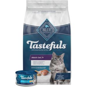 imageBlue Buffalo Tastefuls Adult 7 Natural Cat Food Bundle Dry and Wet Chicken 7lb Dry  3oz Cans 24ctBundle Dry  Wet Chicken
