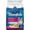 imageBlue Buffalo Tastefuls Natural Dry Food for Adult Cats 7 Hairball Control Chicken ampamp Brown Rice Recipe 7lb Bag