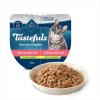 imageBlue Buffalo Tastefuls Savory Singles Natural Wet Cat Food in Gravy 26oz TwinPack Tray Salmon Entre 24 CountFish