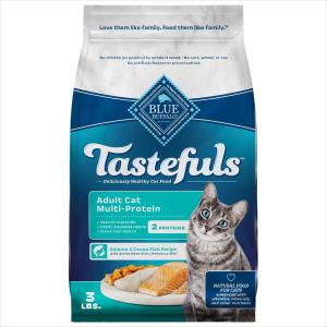 imageBlue Buffalo Tastefuls Adult Cat Dry Food MultiProtein Chicken ampamp Turkey Recipe 15lb BagSalmon  Ocean Fish