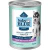 imageBlue Buffalo Baby BLUE Natural Puppy Wet Dog Food Healthy Growth Formula with DHA Chicken and Vegetable Recipe 125oz Cans 12 CountTurkey  Potato  Grain Free
